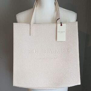 🆕️ Ted Baker The Icon Light Cream Tote Bag NWT